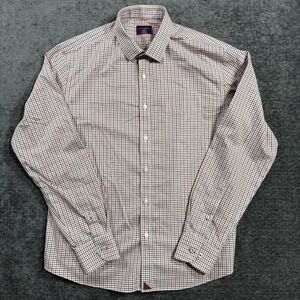 UNTUCKit Durif WF Slim Fit Ref Check Wrinkle Free Button Down Shirt Mens Large